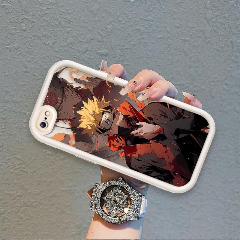 Ốp Lưng Cho iPhone 6 6s 7 8 se2020 Plus Hoạt Hình Silicon Phụ Kiện Vỏ Điện Thoại Mềm TPU One Piece Naruto Mắt Thiên Thần Chống Sốc Ốp Lưng