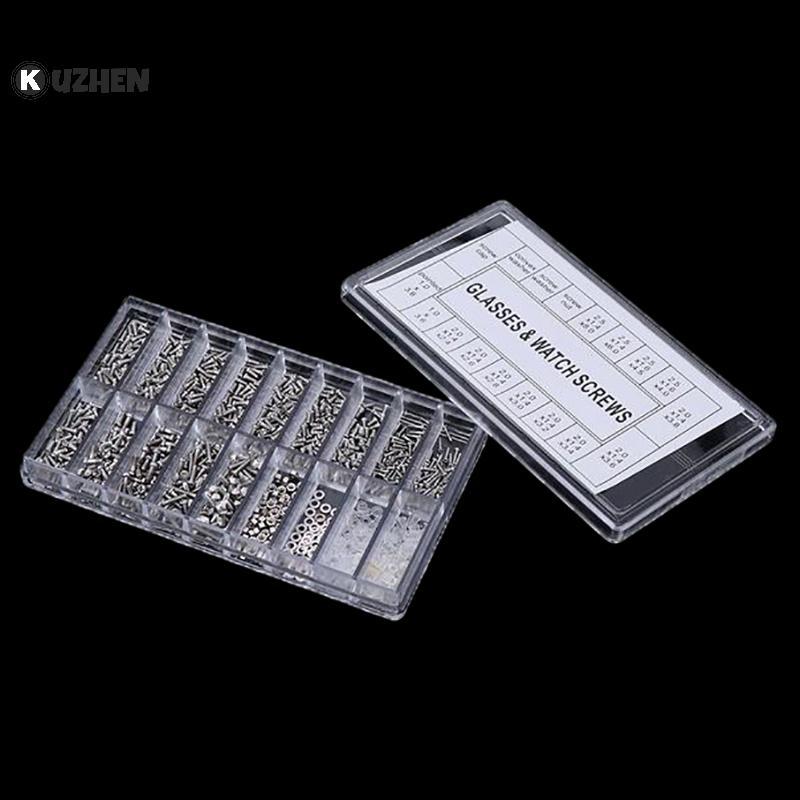 Bộ vít sửa chữa kính 18 trong 1 KUZHEN Ultimate | Miếng đệm mũi chính xác, Mũ đệm & Ốc vít không khung để điều chỉnh kính mắt & Maint HOT