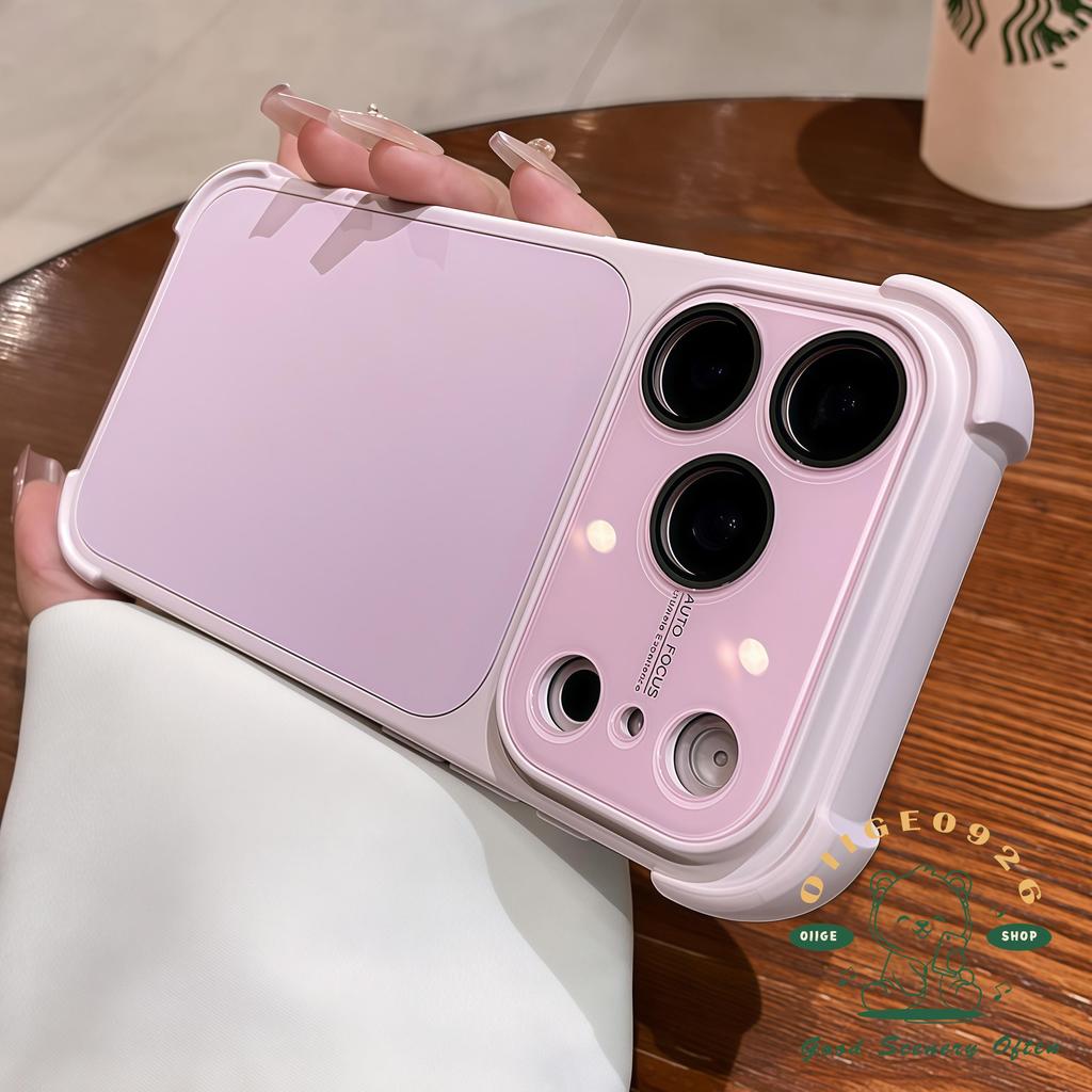 【 Ốp lưng iPhone17 】 Túi khí chống rơi Macaron lỏng Vỏ điện thoại iphone17 Pro Max 16 15 14 13 cho vỏ iPhone Vỏ mềm silicon TPU chống sốc