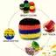 Túi Đựng Chân Dệt Kim 6 Miếng Dệt Kim Handmade Nhiều Màu Sắc Bóng Làm Bằng Tay Cho Trò Chơi Đi Biển Chơi Ngoài Trời saixit2vn