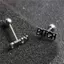 AqToCna 1pc316l Phẫu Thuật Thép Lưỡi Barbell Stud Xuyên Vòng Punk Lưỡi Xuyên Trang Sức Cơ Thể 1.6X14X5mm AqToCna