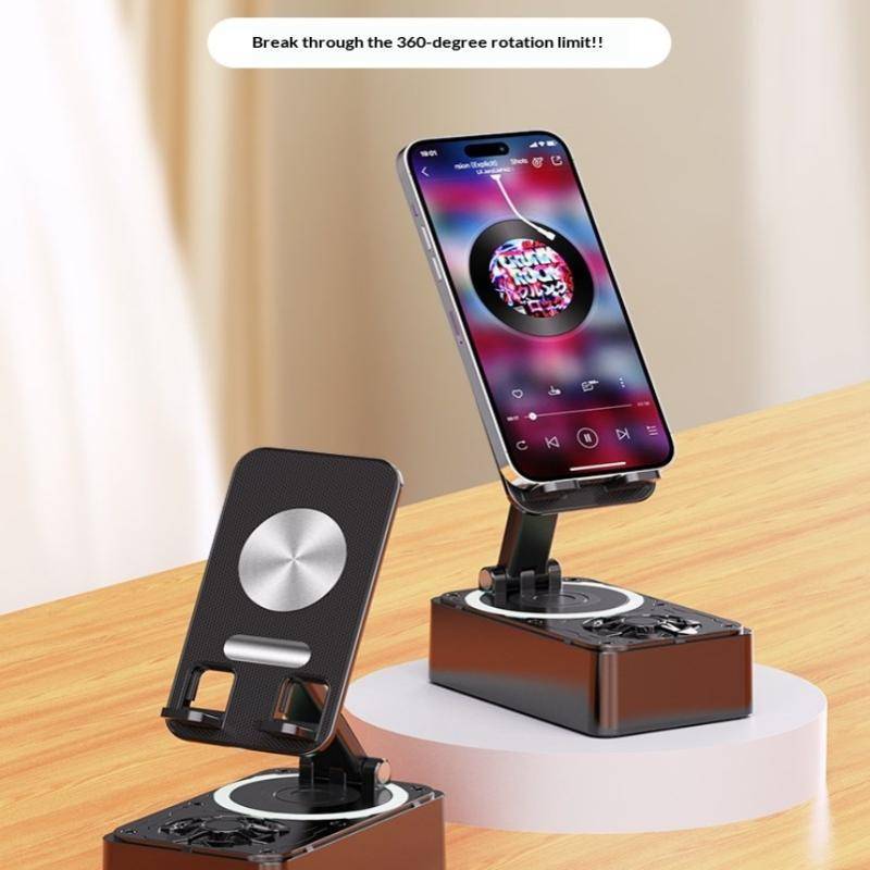 PNPIA- Giá đỡ điện thoại 4in1 Loa di động có Mic Loa không dây có 360°Giá đỡ điện thoại