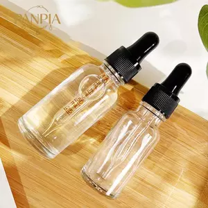 PNPIA- Chai nhỏ giọt có quy mô Thuốc thử Giọt mắt Thủy tinh trong suốt Hương liệu Chai pipet lỏng Chai có thể đổ lại Du lịch