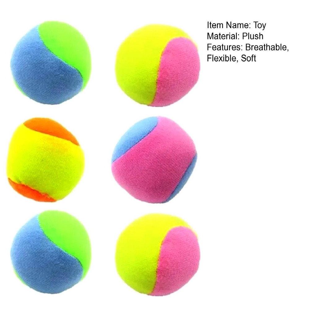 < Pluscloth > 6 quả bóng ném dính mềm cho trẻ em – Trò chơi phối hợp tay-mắt giác quan Chơi ngoài trời Hoạt động mẫu giáo Bộ quà tặng vui nhộn dành cho cha mẹ và con cái Hoạt động trẻ em T