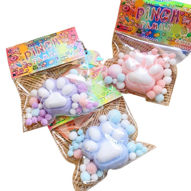 ECK Handmade Floing Cat 's Paw Giảm Căng Thẳng Squishy Đồ Chơi Mochi Chậm Phục Hồi Mới Fidget Đồ Chơi Tiệc Sinh Nhật Quà Tặng HOT