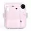 PNPIA- 1 Vỏ Máy Ảnh Pha Lê Sáng Bóng Cho Instax Mini 12 Trong Suốt Lấp Lánh Bao Túi Có Dây Đeo Cho Instax Mini 12