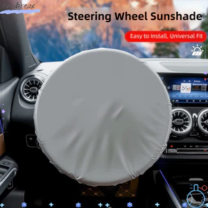 Vỏ bọc vô lăng ô tô DAYBRAKE, Vải phủ bạc Vỏ che nắng có thể gập lại, Túi đựng đàn hồi chịu nhiệt nhẹ đa năng Phụ kiện nội thất ô tô