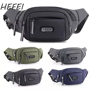 Túi Đeo Thắt Lưng Nam Đa Chức Năng Chống Thấm Nước Vải Nylon Đeo Chéo Chạy Bộ Thể Thao Ngoài Trời