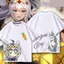 Ngựa Đua Nữ Hàng Hóa Hai Chiều Hạt dẻ Ngắn Tay Áo Thun Nam Nữ Mùa Hè Anime Quần Áo Derby Trò Chơi Rời