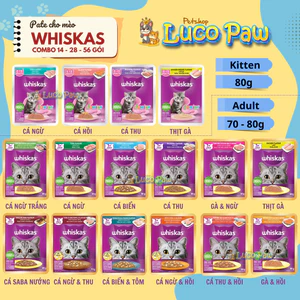 Gói Pate WHISKAS Gói 80g pate cho mèo - Luco Paw