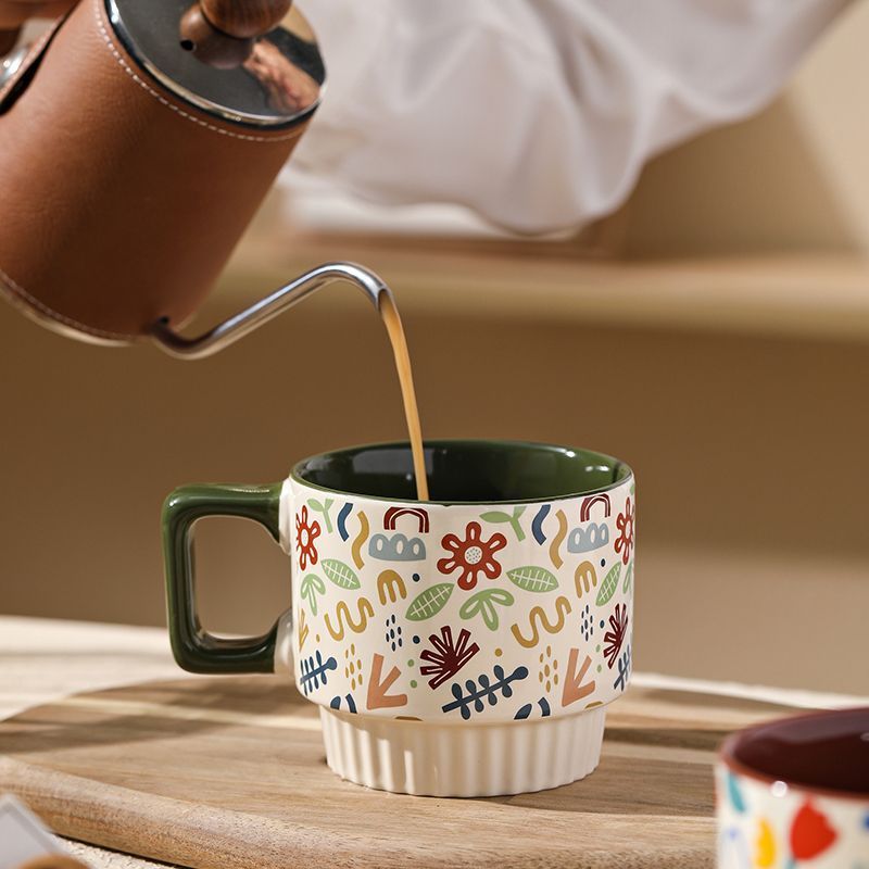 Thiết kế cốc gốm có giá trị cao Niche Coffee Cup ins Cốc nước gia đình văn phòng