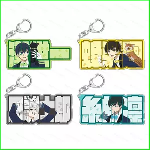 HT3 Khóa Xanh Móc Khóa Anime Móc Khóa Acrylic Dễ Thương Túi Mặt Dây Chuyền Hoạt Hình Isagi Yoichi ITOSHIRIN Móc Chìa Khóa Quà Tặng TH3
