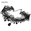 AqToCna Vintage Gothic Ren Choker Nữ Pha Lê Mặt Dây Chuyền Quyến Rũ Choker Nelace Gothic Hạt Choker Trang Sức AqToCna