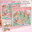 GETVOW Mini Phong Cảnh Dán, Die-cut 10 Cảnh Thu Nhỏ Cảnh Miếng Dán, PET Store Series Xếp Chồng Miếng Dán Quà Tặng Ngày Lễ