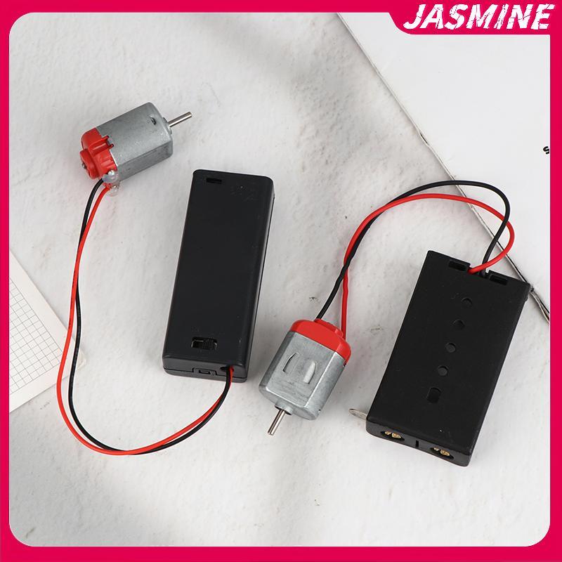 JASMINE 130 Bộ Động Cơ Với 2x Pin Bảo Quản Và Công Tắc 16500 RPM Mini Sinh Viên DIY Mô Hình Mạch Động Cơ Điện Tử Bộ JASMINE
