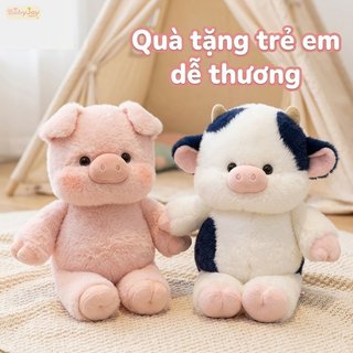 【BabyJoy】gấu bông bò sữa heo biết chạy nhồi bông êm mịn dễ thương ôm ngủ quà tặng sinh nhật cho trẻ
