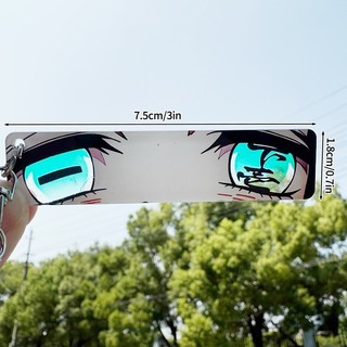 Demon Slayerr Keychain Anime Eyes Double Sided Light-Transmitting Keyring Acrylic Backpack Pendants Decor Charms Christm