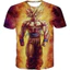 Áo thun unisex họa tiết 3D Dragon Ball, cổ tròn tay ngắn, thiết kế thời trang và thoải mái