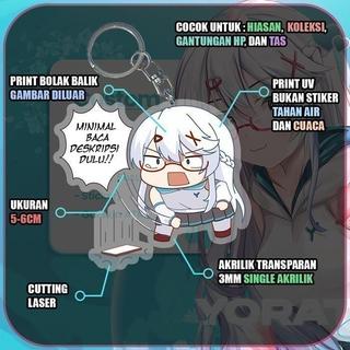 Gantungan Kunci Zenless Zone Zero ZZZ Ellen Miyabi Evelyn, Keychain Anime Lucu - Miyabi