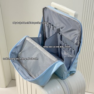 Túi đựng mỹ phẩm cỡ lớn nam châm móc treo vali đi du lịch công tác đựng đồ makeup cá nhân cao cấp