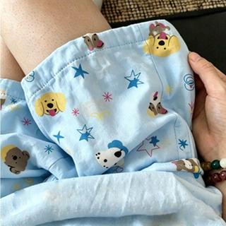 Quần Short Pyjama Mỏng Nhẹ Họa Tiết Hoạt Hình, Phù Hợp Mặc Mùa Hè