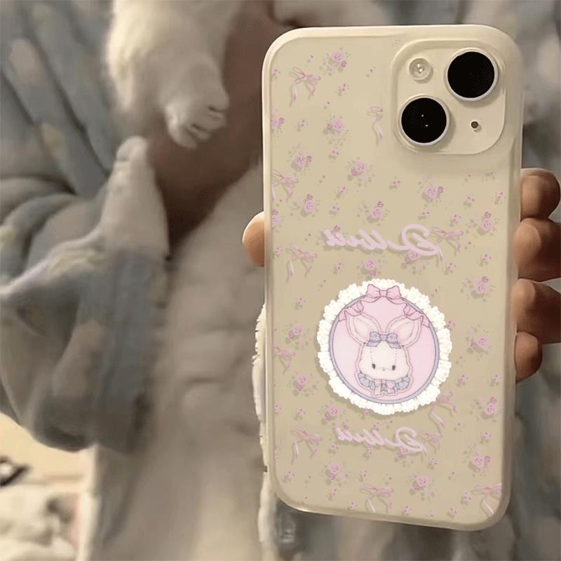 Lace thỏ cho iPhone 17pro trường hợp iPhone 16/15 Skin Sense Frosting Case
