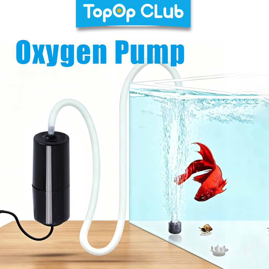 TOPOP Máy bơm bể cá Mini USB cầm tay Bể cá Máy bơm không khí oxy Tắt tiếng
