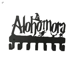 Alohomora Chữ Chìa Khóa Móc Treo Tường Kim Loại Đa Năng Cho Gia Đình Phòng Khách Phòng Ngủ