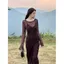 Đầm nữ cao cấp phong cách thời thượng, slim-fit dài tay, thích hợp mix match