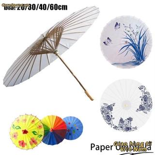 [COD] 1 Cái Đồ Dùng Tranh, Ô Giấy Tay Dài DIY Handmade, Dia 20 / 30 / 40 / 60cm Đạo Cụ Chụp Ảnh Trống Trắng Truyền Thống Cho Bé Tắm Kỷ Niệm Sinh Nhật Đám Cưới