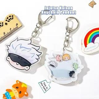Gantungan Kunci Akrilik Jujutsu Kaisen Unik Karakter dengan Mainan Kecil - Ganci - NANAMI Head Toys, Akrilik