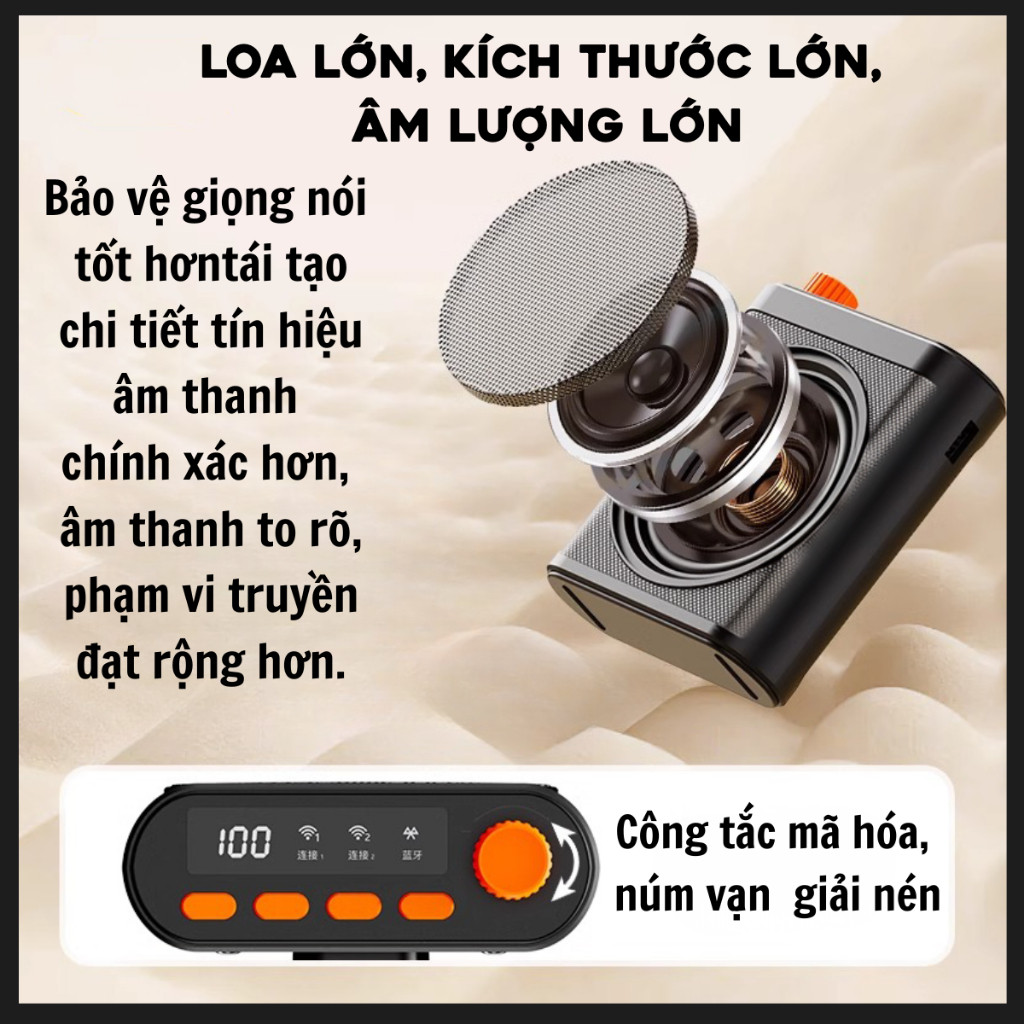 Loa Di Động Bluetooth 5.4 cho Giáo Viên Kiêm Máy Trợ Giảng M29 20W Kèm 2 Micro Kẹp Áo Từ Tính