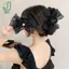 Retro Mới Lớn Bướm Mây Lưới Kẹp Tóc Thời Trang Đuôi Ngựa Cá Mập Lấy Kẹp Bé Gái Quà Tặng Phụ Kiện Tóc