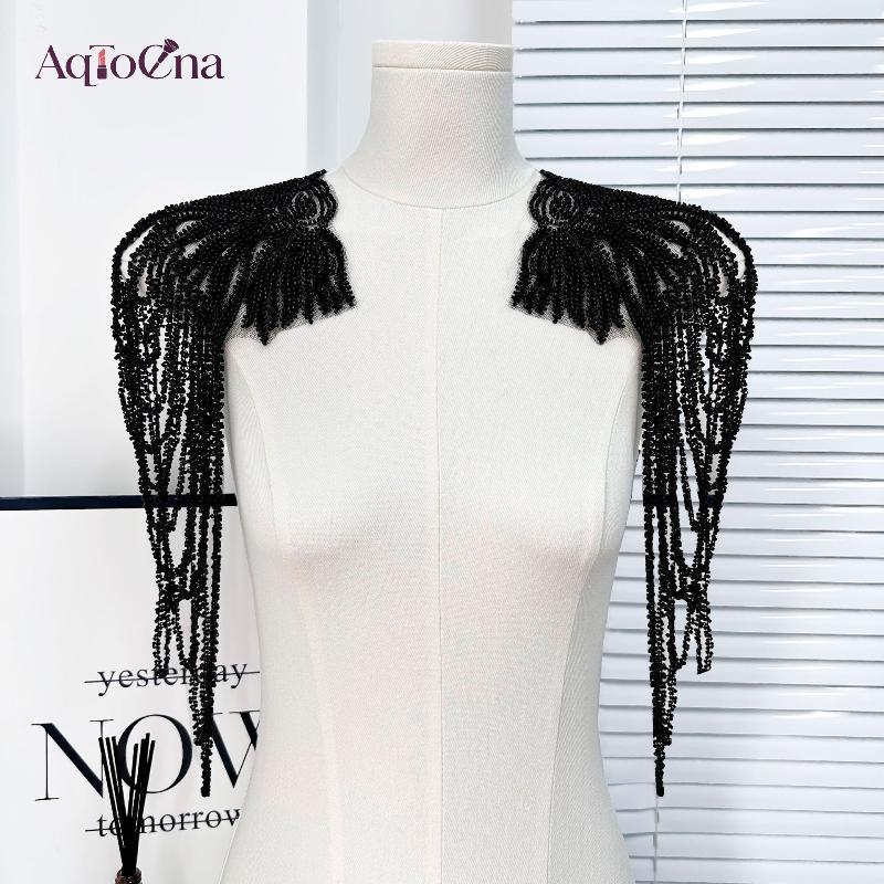 AqToCna Đồ Trang Trí Vai Cho Váy Cưới và Quần Áo Thời Trang - Dây Xích Kim Sa Lấp Lánh