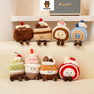 Rytanda Mô Phỏng Dễ Thương Bánh Sô Cô La Cuộn Thụy Sĩ Dâu Macaron Matcha Bánh Trái Cây việt quất Sang Trọng Mềm Mại Trẻ Em Bạn Gái Giáng Sinh Năm Mới Trang Trí Phòng Ngủ Quà Tặng Sinh Nhật