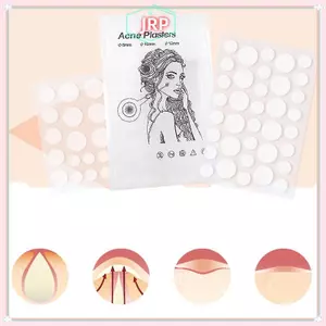 JRP 24 / 36 Miếng Dán Hydrocolloid Pimple Miếng Dán Tròn Màu Trắng Chống Thấm Nước Hình Điểm Pimple Điều Trị Che Khuyết Điểm Miếng Dán JRP