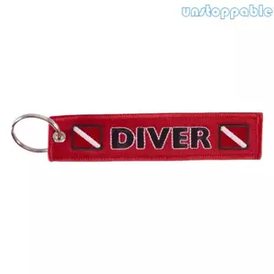 Unstop * Móc khóa thợ lặn thêu bằng vải Polyester Phụ kiện giữ chìa khóa nhẹ dành cho những người đam mê lặn biển và Mùa Vọng ngoài trời