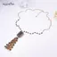 AqToCna Hợp Kim Thời Trang Handmade Hạt Nelace Với sel Mặt Dây Chuyền Phóng Đại Cá Tính Chất Lượng Cao Vintage Trang Sức Phụ Kiện Quà Tặng AqToCna