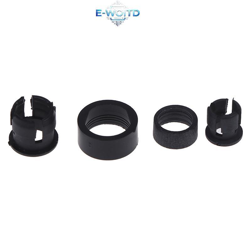 E-WOITD 20 Bộ 3mm / 5mm Giá đỡ đèn LED bằng nhựa Kẹp-Bên gắn trường hợp có vòng ngoài E-WOITD