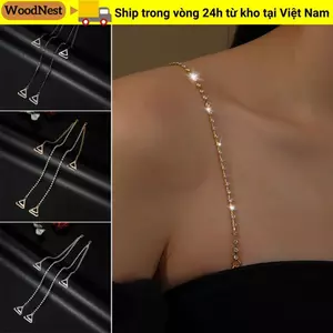 Dây đeo áo ngực bằng kim cương giả WOODNEST, Dây đeo vai đồ lót có thể điều chỉnh chống trượt, Trang trí thanh lịch Gợi cảm - vai Dây đeo áo ngực có thể tháo rời Áo thay thế