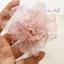 GUSTAVA Organza Hoa, Chất Liệu Organza Vải Hoa Phụ Kiện DIY, Handmade Màu Hồng Hình Hoa Phụ Kiện Quần Áo Cưới
