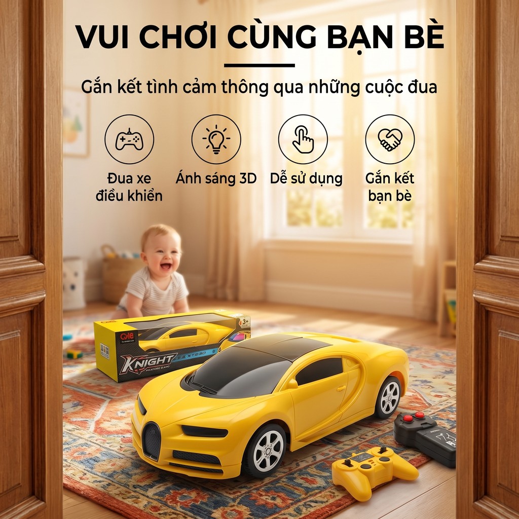 Xe điều khiển từ xa điện trôi dạt xe đua tốc độ không dây đồ chơi thú vị ngoài trời dành cho bé trai