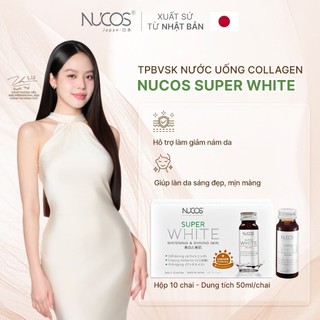 [MUA 1 TẶNG 1] Collagen Nucos Super White Hỗ Trợ Dưỡng Trắng Da, Hỗ Trợ Mờ Thâm Nám Hộp