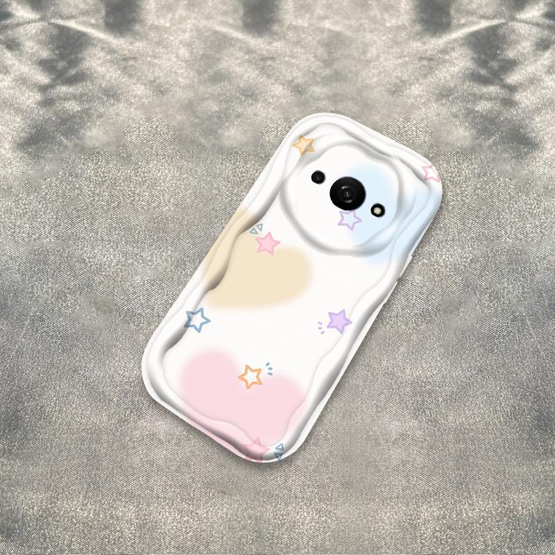 Thích hợp cho Redmi A3 / POCO C61 4G 3D Bé Gái Mềm TPU Nơ Tình Yêu Vỏ Điện Thoại Chống Sốc