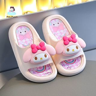 Dép cho bé gái – Hình My Melody & Kuromi, mềm mại, đế chống trượt, thoáng khí, dùng trong nhà & tắm