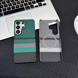Ốp Điện Thoại Từ Tính Sợi Carbon Siêu Mỏng Sang Trọng Cho Samsung Galaxy S26 S25 S24 S23 Plus Ultra FE Wireless Charge Slim Cover