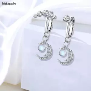Bigapple Giả Bụng Nút Nhẫn Kẹp Trên Không Xuyên Rốn Trang Sức Tòn Ten Bướm Trái Tim Mặt Trăng RDG
