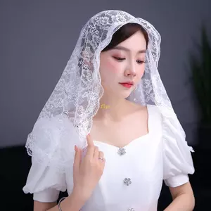 Flgo Ren Mantilla Nhà thờ Công giáo Khăn che đầu cho cô dâu