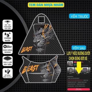 COMBO MẪU CARBON CÁC DÒNG XE  TEM DÁN NHỰA NHÁM