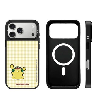 Ốp điện thoại cứng gương hình chó màu vàng lưới từ tính cho iPhone 17 Pro Max 17 Air 16 Plus 15 14 13 12 11 Vỏ chống sốc